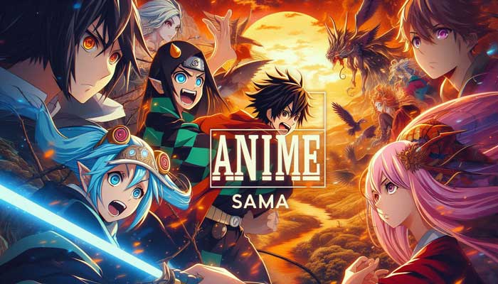 Interface d'Anime Sama avec une bibliothèque variée d'animes à regarder gratuitement en version française